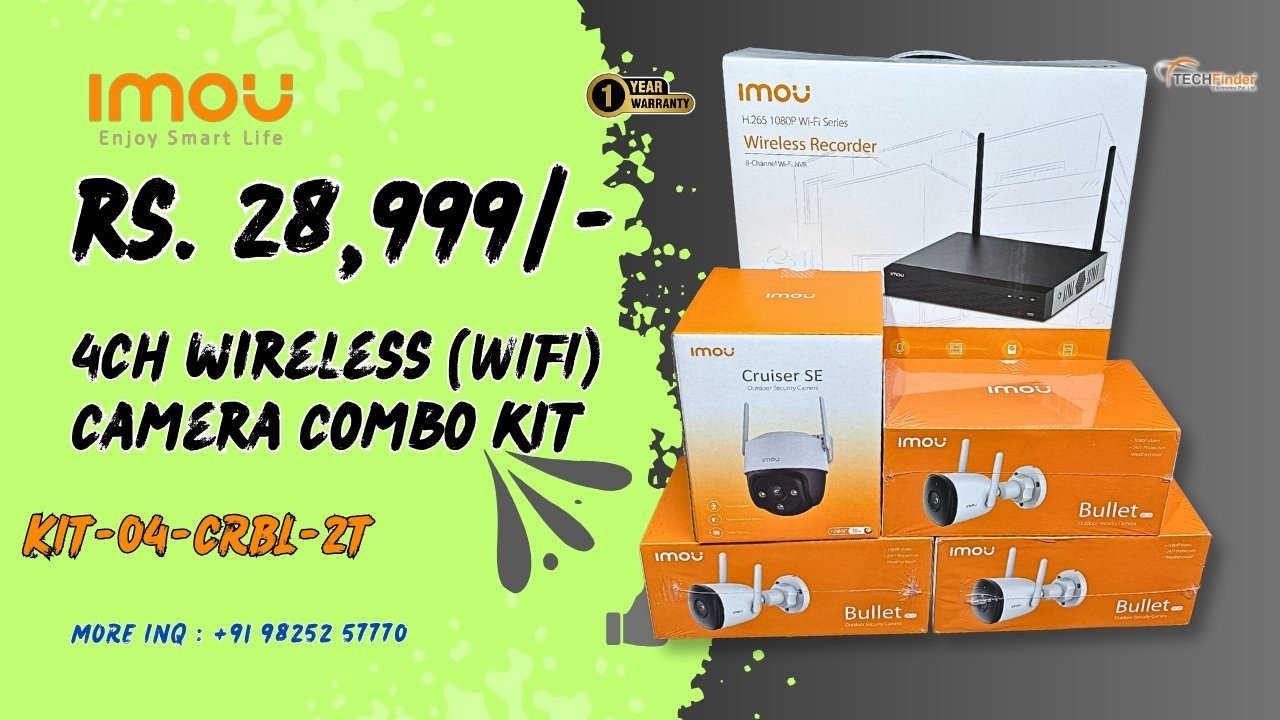 Imou Kit-04-CRBL-2T 4Ch Wireless Camera Combo Kit